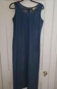 Maxi Denim Dress, Size 8